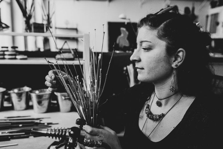 Glaskünstlerin Patrizia