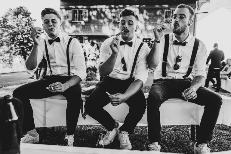 Seifenblasen bei Sektempfang Hochzeitsfotograf Allgäu